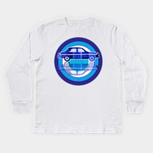 Renault 12 Gordini on target Kids Long Sleeve T-Shirt